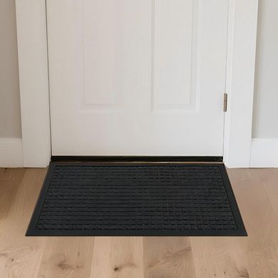 1PC Polypropylene Small Grid Composite Rubber Mat, Gray, 45x75x0.7cm, Kitchen & Home Floor Mat