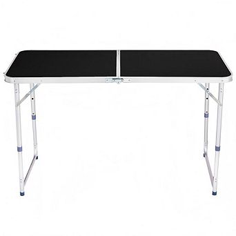 4ft Portable Multipurpose Folding Table, Black