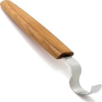 Left-Handed Spoon Carving Knife - Curved Whittling Tool for Spoons, Bowls, Cups