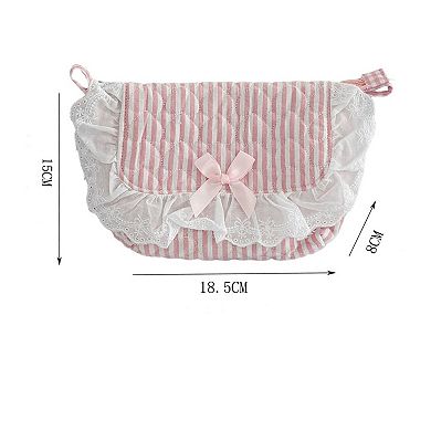 Women's Cotton Crossbody Bag with Zipper Closure and Interior Pocket
