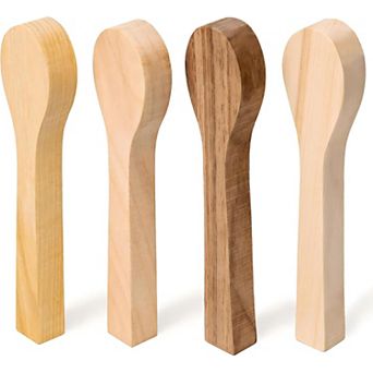 Wood Carving Spoon Blank BB2 - Unfinished Wood Spoon Carving Kit - Wooden Blank