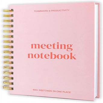 Meeting Notebook for Work Organization Perfect Work Notebook for Note Taking