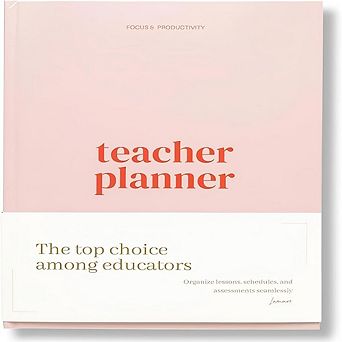 2026-2027 Undated Hardcover Teacher Planner with Class Schedule