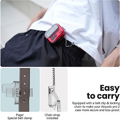 (with Safety Lock) Cases Compatible with AirPods Pro 2nd Generation Case Cover with Cleaner Kit