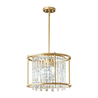 Modern Linear Crystal Rectangle Chandelier, Farmhouse Fixture for Kitchen Island Dining
