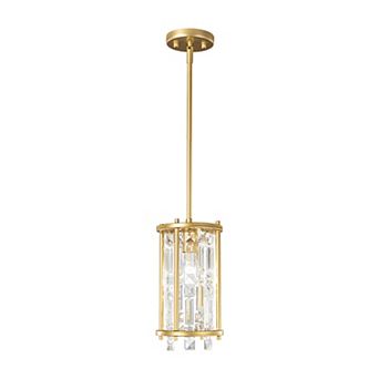 Modern Linear Crystal Chandelier, Farmhouse Rectangle Fixture for Kitchen Island Dining