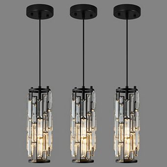 ZLAIQB 1-Light 3Pack Glass Globe Modern Pendant Pendant Light