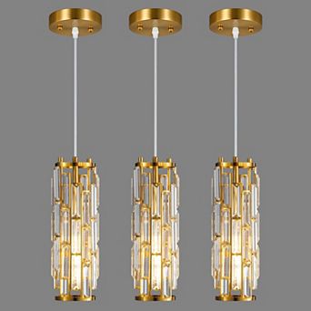 ZLAIQB 1-Light 3Pack Glass Globe Modern Pendant Pendant Light