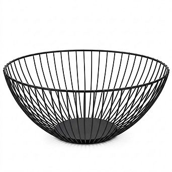 Round Stainless Steel Fruit Basket Bowl