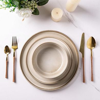 12 Piece Stoneware Dinnerware Set for 4