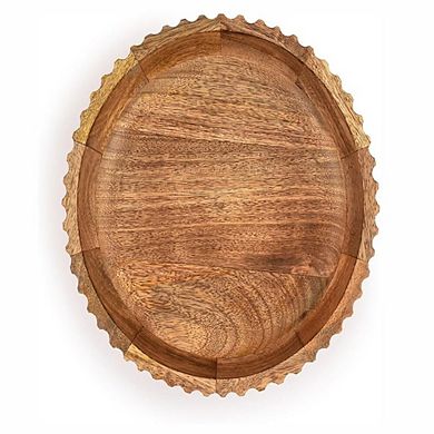 Handmade Mango Wood Fruit Bowl Decorative Centerpiece