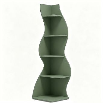 5 tier Wall Corner Storage Bookshelf , 70.47" Tall L-Shaped Display Stand, Plant Stand Organizer