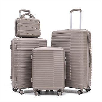 14"/20"/24"/28" 4 Pcs/Set PP Luggage - Spinner Wheels Carry On Suitcase, Pull Rod, Combination Lock