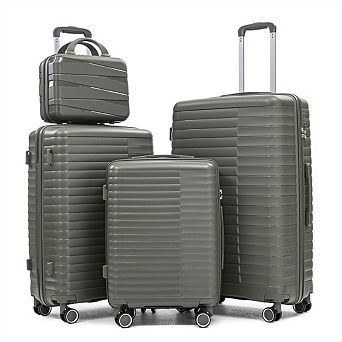14"/20"/24"/28" 4 Pcs/Set PP Luggage - Spinner Wheels Carry On Suitcase, Pull Rod, Combination Lock
