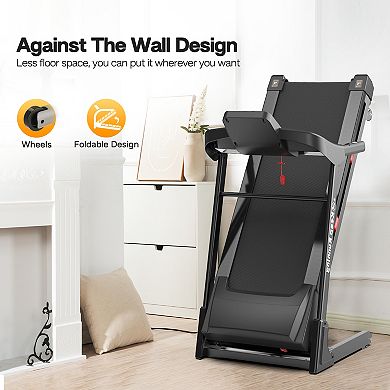 Circuit Terra 400lb Auto Incline Folding Treadmill with Bluetooth Speaker & FITSHOW Smart App