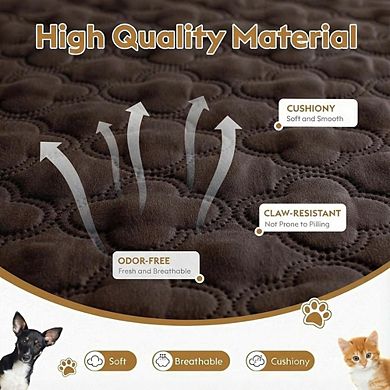 Waterproof Reversible Dog Blanket, Washable Furniture Protector