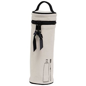 La L'Amour 16oz Cotton Canvas Top Handle Cylinder Toothbrush Case
