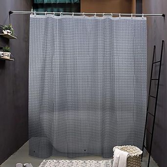 EVA Shower Curtain Liner, Waterproof See-Through Bathroom Curtain with Mold & Mildew Resistant