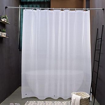 EVA Shower Curtain Liner, Waterproof See-Through Bathroom Curtain with Mold & Mildew Resistant