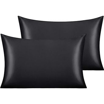 Satin Pillowcase Set of 2, Silky Smooth Cooling Pillow Cases, Soft Envelope Closure Pillow Covers