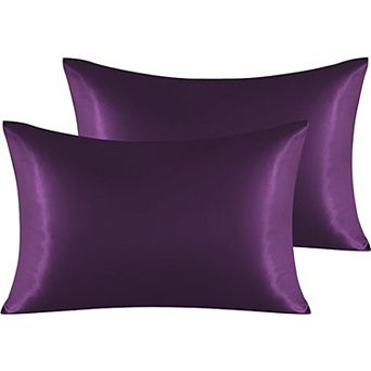 Satin Pillowcase Set of 2, Silky Smooth Cooling Pillow Cases, Soft Envelope Closure Pillow Covers