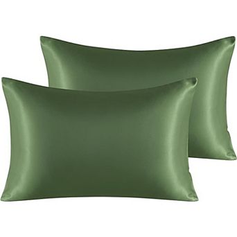 Satin Pillowcase Set of 2, Silky Smooth Cooling Pillow Cases, Soft Envelope Closure Pillow Covers