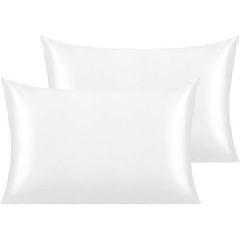 Satin Pillowcase Set of 2, Silky Smooth Cooling Pillow Cases, Soft Envelope Closure Pillow Covers