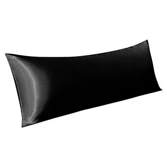 Satin Body Pillow Cover 1 Pack, Silky Cooling Long Pillowcase with Envelope Closure