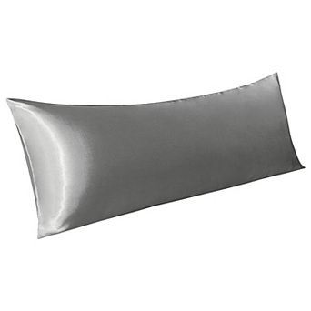 Satin Body Pillow Cover 1 Pack, Silky Cooling Long Pillowcase with Envelope Closure