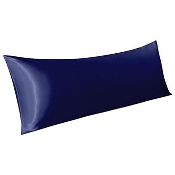 Satin Body Pillow Cover 1 Pack, Silky Cooling Long Pillowcase with Envelope Closure