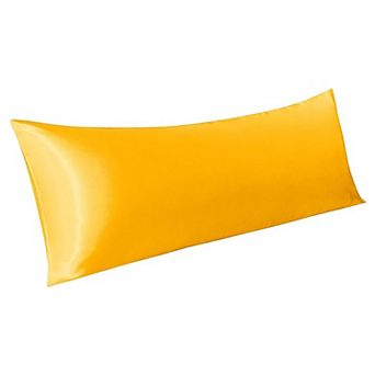 Satin Body Pillow Cover 1 Pack, Silky Cooling Long Pillowcase with Envelope Closure