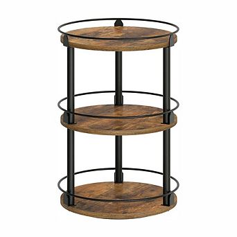3 tier Rotating Lazy Susan Spice Rack Organizer