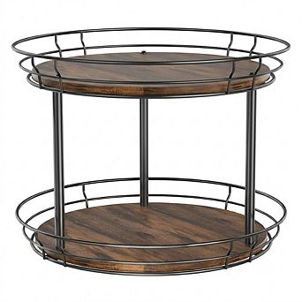 12 Inch Two Tier Lazy Susan Turntable Organizer