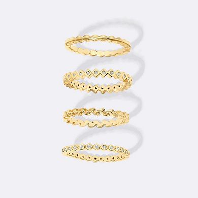 Dainty Gold Mini Ring Set