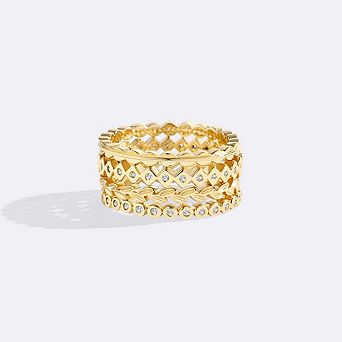 Dainty Gold Mini Ring Set