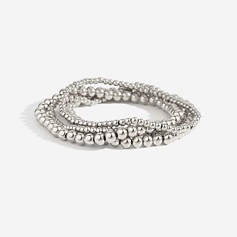 3mm & 5mm Beaded Bracelet Stacking Set