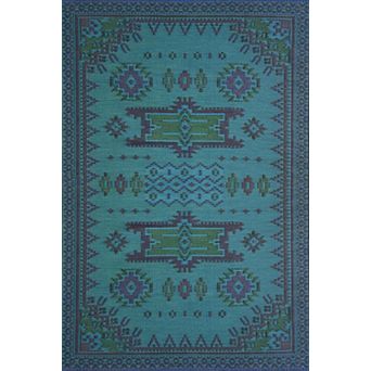Apache Black & Aqua Rug