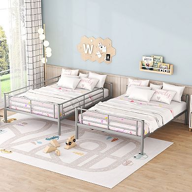 Full Over Full Metal Bunk Bed