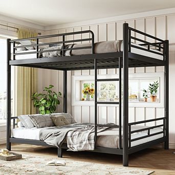 Full Over Full Metal Bunk Bed