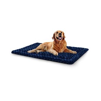 Washable Dog Bed Mat Ultra Soft Crate Pad Fluffy Pet Kennel Sleeping Mattress 35x22 Inch
