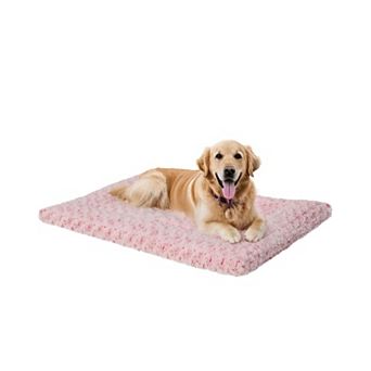 Washable Dog Bed Mat Ultra Soft Crate Pad Fluffy Pet Kennel Sleeping Mattress 35x22 Inch