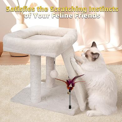 Cat Tree Tower Indoor Activity Centre Climbing Board Sisal Scratching Post Hanging Balls