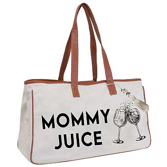 Magid Canvas Wine Tote "MOMMY JUICE"