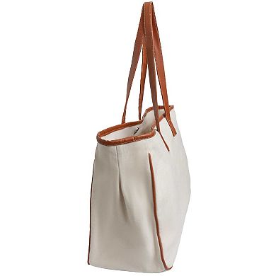 Magid Canvas Wine Tote "WINE IS ALWAYS THE ANSWER"