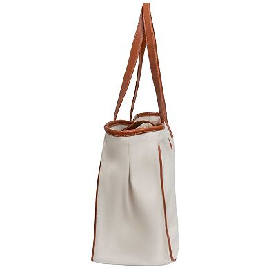 Magid Canvas Wine Tote "WINE IS ALWAYS THE ANSWER"