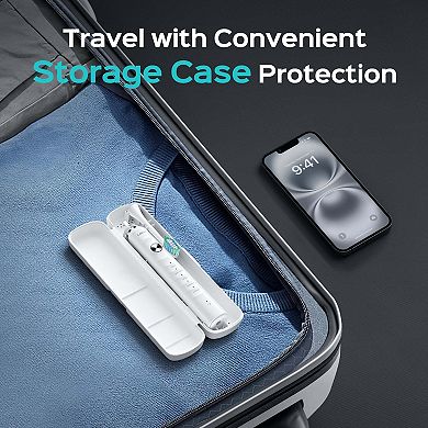 COSLUS CX40 Electric Toothbrush, Rechargeable, 5 Modes, 47k VPM, 6 Heads, 70D Battery, Travel Case