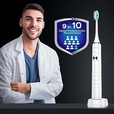 COSLUS CX40 Electric Toothbrush, Rechargeable, 5 Modes, 47k VPM, 6 Heads, 70D Battery, Travel Case