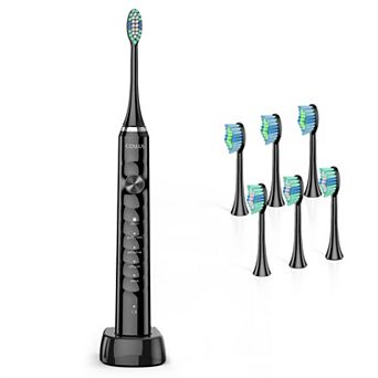 COSLUS CX40 Electric Toothbrush, Rechargeable, 5 Modes, 47k VPM, 6 Heads, 70D Battery, Travel Case