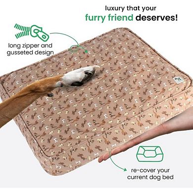 Washable Cotton Dog Bed Cover for Comfort and Easy Cleaning