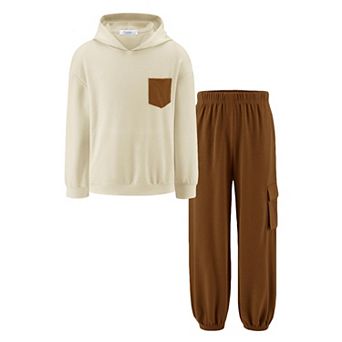 Arshiner Juniors Clothing Youth Boys Hoodies And Track Pants Boys Fall Outfits Set
